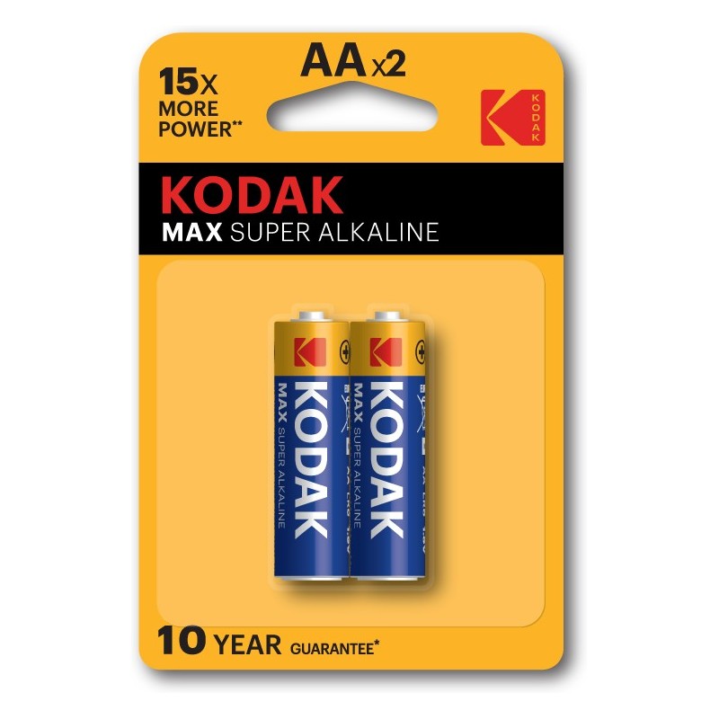 Батарейки Kodak LR6-2BL MAX SUPER Alkaline AA-2шт. от магазина Лубриком