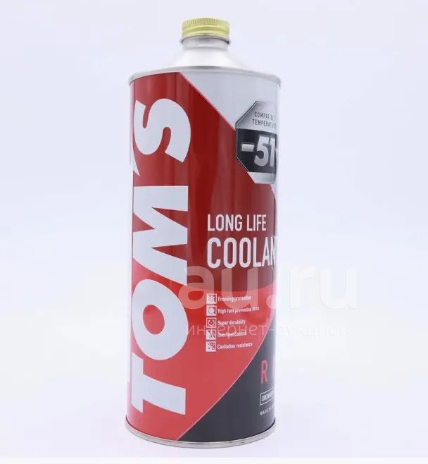 Антифриз TOM`S LLC Rеd -50 1л от магазина Лубриком