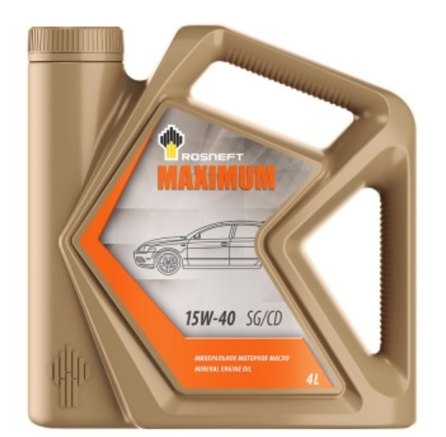 15W40 SG/CD Rosneft Maximum 4л минеральное (завод АНХК) от магазина Лубриком