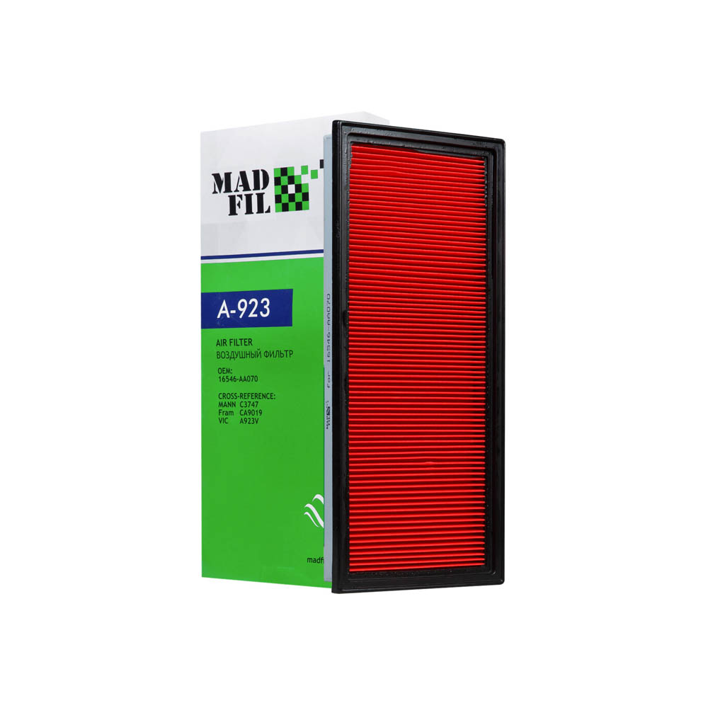 A-923 Фильтр воздушный (16546-AA070) MADFIL от магазина Лубриком