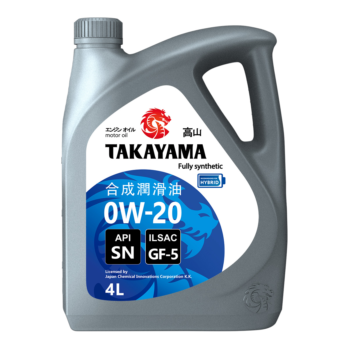 0W20 SN/GF-5 TAKAYAMA 4л синтетическое пластик от магазина Лубриком