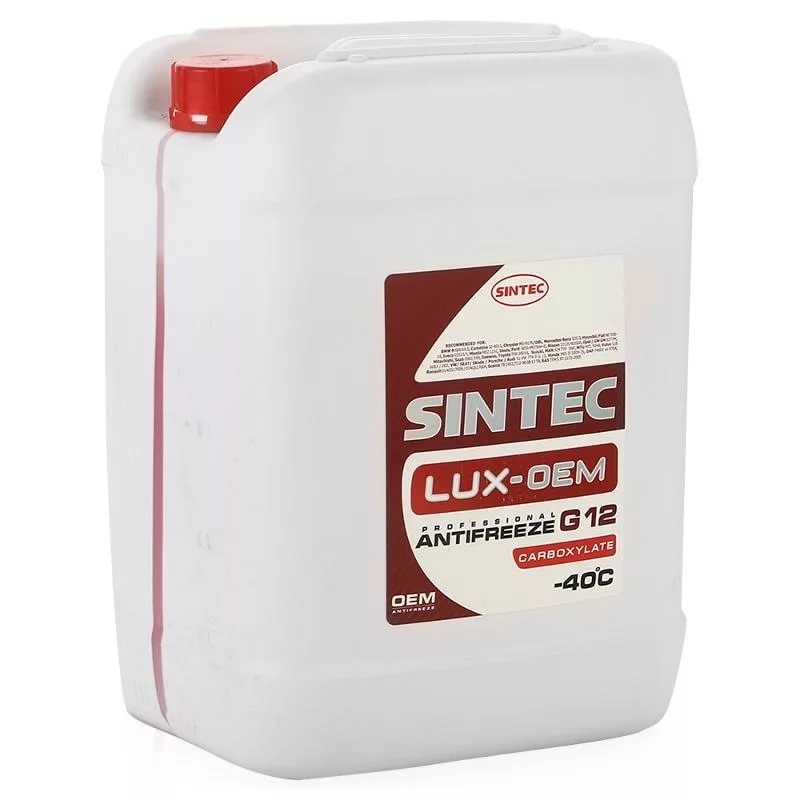 Антифриз Sintec ANTIFREEZE LUXE G12+ red -40 20кг от магазина Лубриком