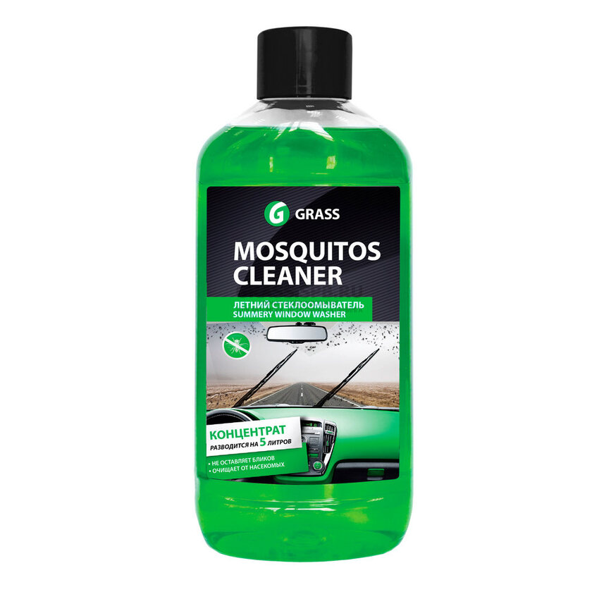 110103 Летний стеклоомыватель GRASS "Mosquitos Cleaner" (концентрат) 1л от магазина Лубриком