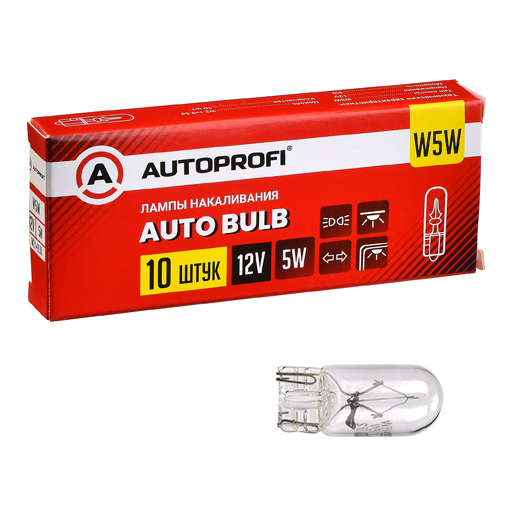 Лампы автомобильные накаливания W5W, 12V, 5W, (W2.1×9.5d) от магазина Лубриком