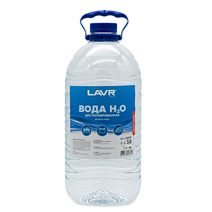 5007 Вода дистиллированная LAVR 4л от магазина Лубриком