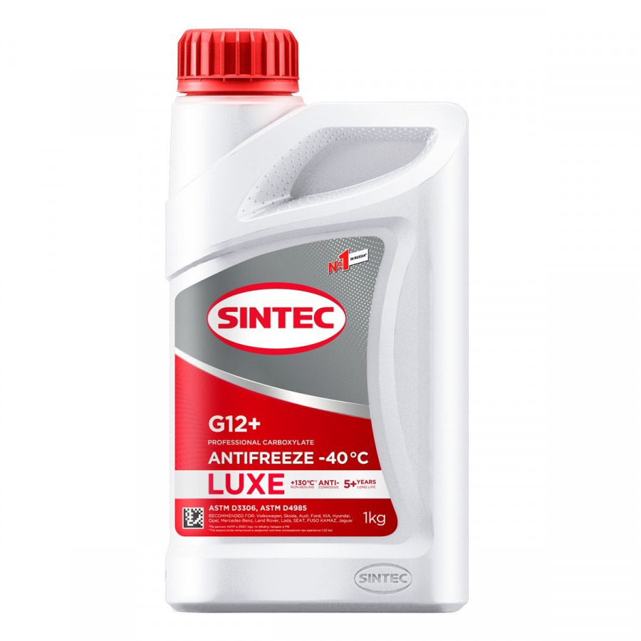 Антифриз Sintec ANTIFREEZE LUXE G12+ red -40 1кг от магазина Лубриком