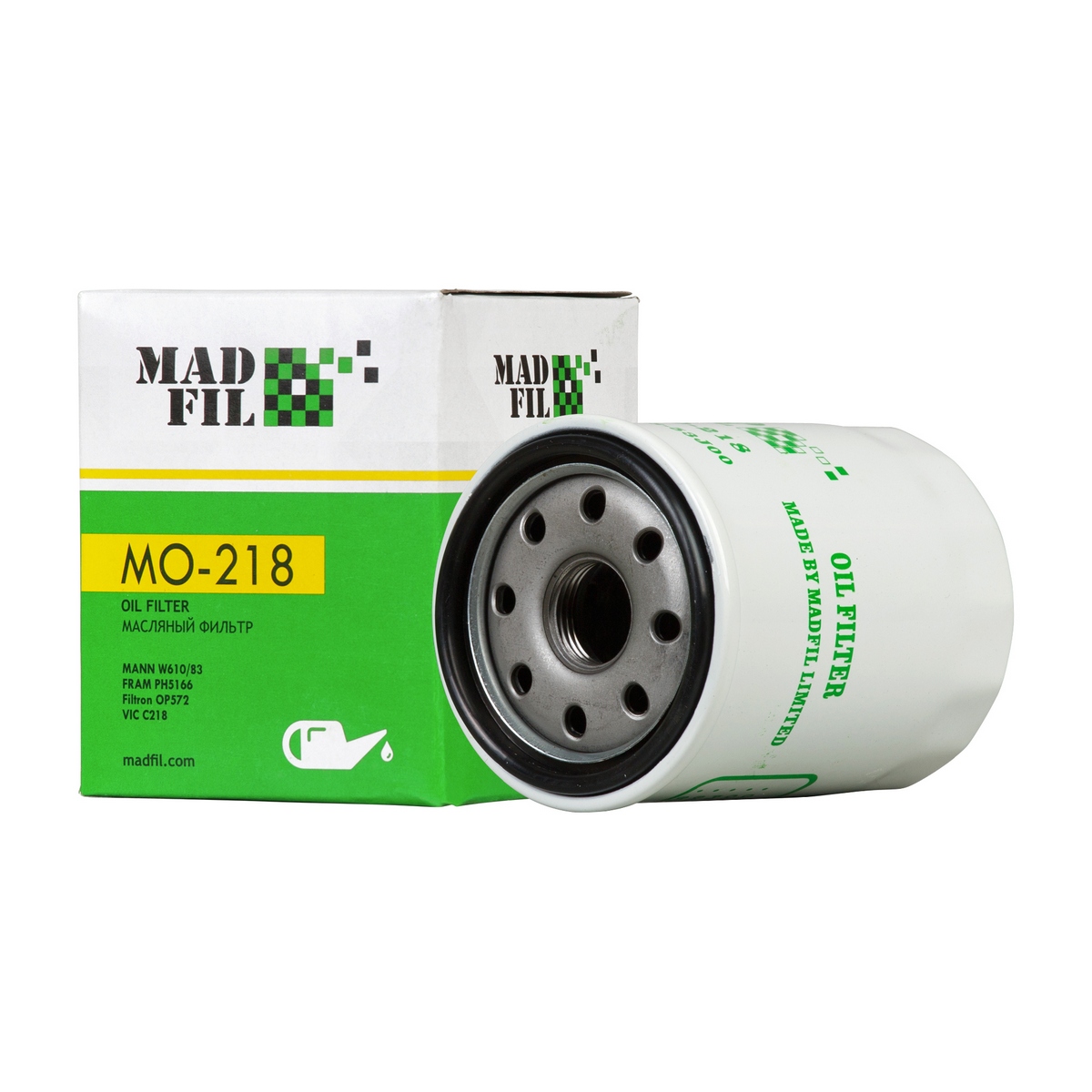 MO-218/C-218 Фильтр масляный (15208-53J00) MADFIL от магазина Лубриком