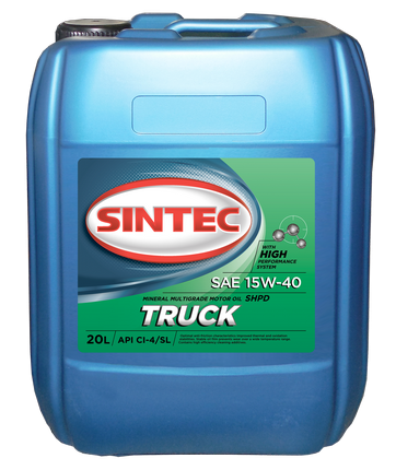 15W40 CI-4/SL SINTEC TRUCK 20л минеральное от магазина Лубриком