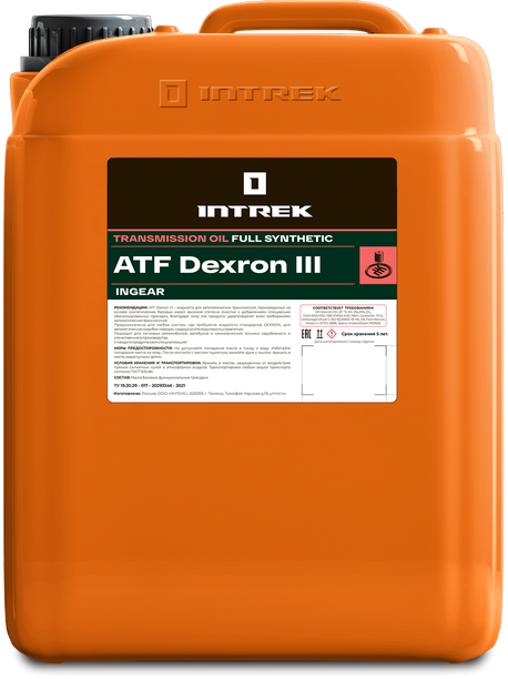 ATF Dexron III INGEAR "INTREK" 20л синтетическое от магазина Лубриком