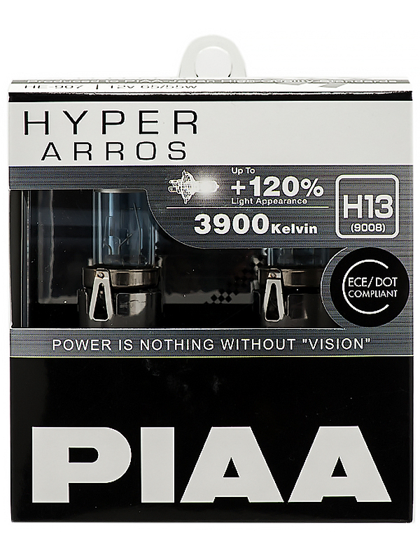 Лампа накаливания PIAA BULB HYPER ARROS 3900K HE-907 (H13) от магазина Лубриком