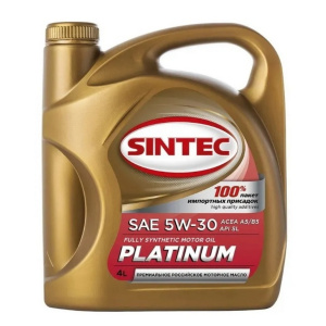 5W30 SL A5/B5 SINTEC PLATINUM 4л синтетическое от магазина Лубриком