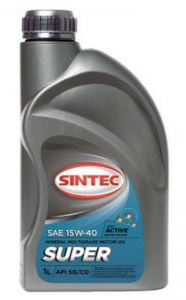15W40 SG/CD SINTEC SUPER 1л минеральное от магазина Лубриком