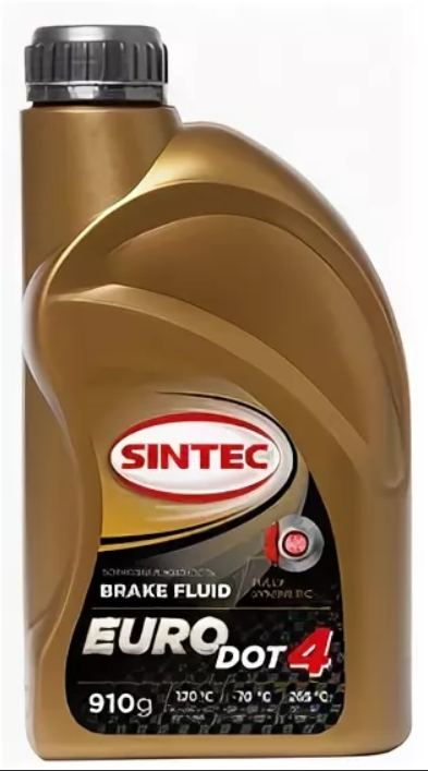 Тормозная жидкость Sintec EURO DOT-4 910гр от магазина Лубриком
