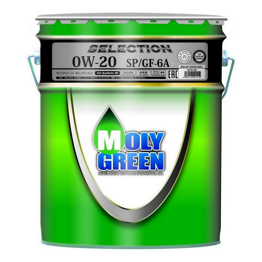 0W20 SP/GF-6A MOLYGREEN SELECTION 20л синтетическое от магазина Лубриком