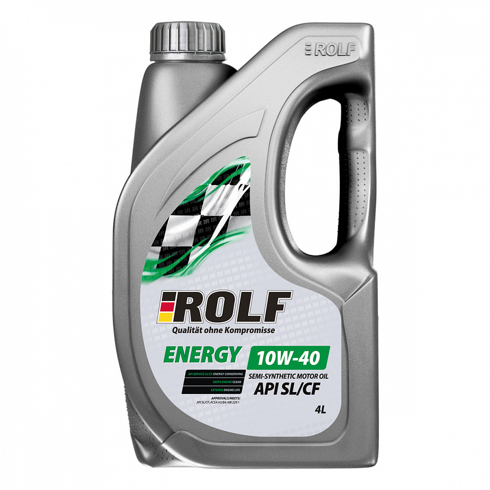 10W40 SL/CF ROLF Energy 4л (пластик) п/синтетическое от магазина Лубриком