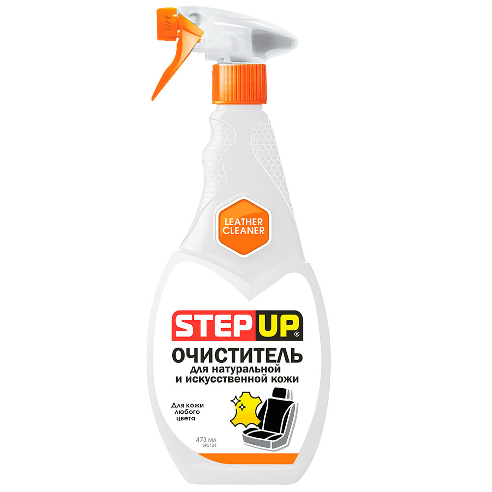 5124SP Очиститель для натуральной и исскуственной кожи StepUp 473мл от магазина Лубриком