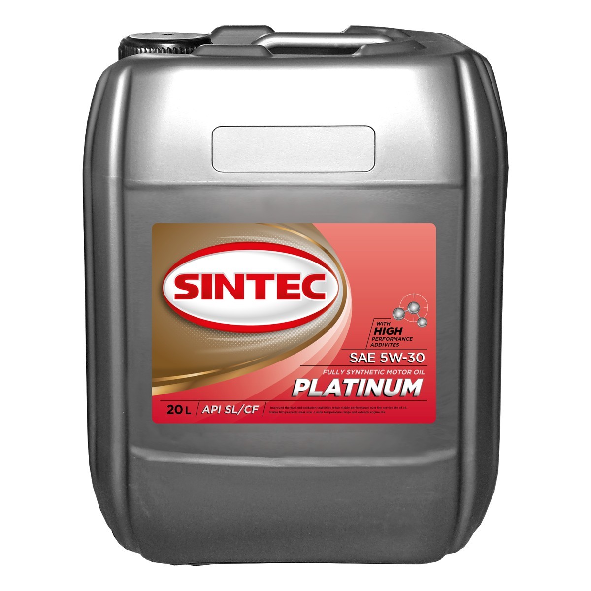 5W30 SL/CF SINTEC PLATINUM 20л синтетическое от магазина Лубриком