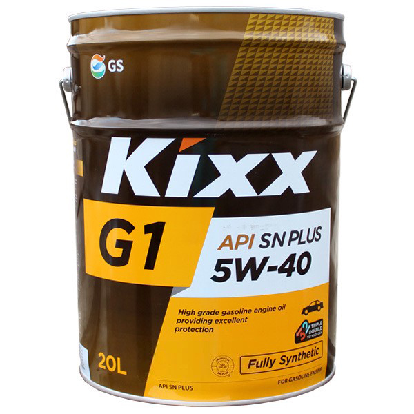 5W40 SN PLUS KIXX G1 (GX7) 20л синтетическое от магазина Лубриком