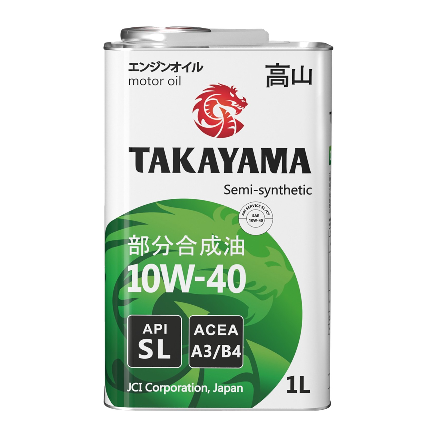 10W40 SL A3/B4 TAKAYAMA 1л п/синтетическое от магазина Лубриком