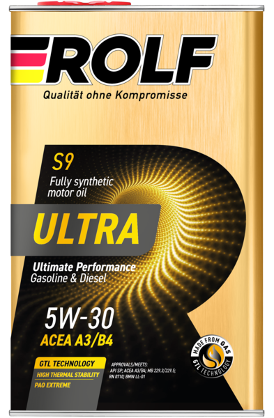 5W30 A3/B4 SP ROLF ULTRA 1л (металл) синтетическое от магазина Лубриком