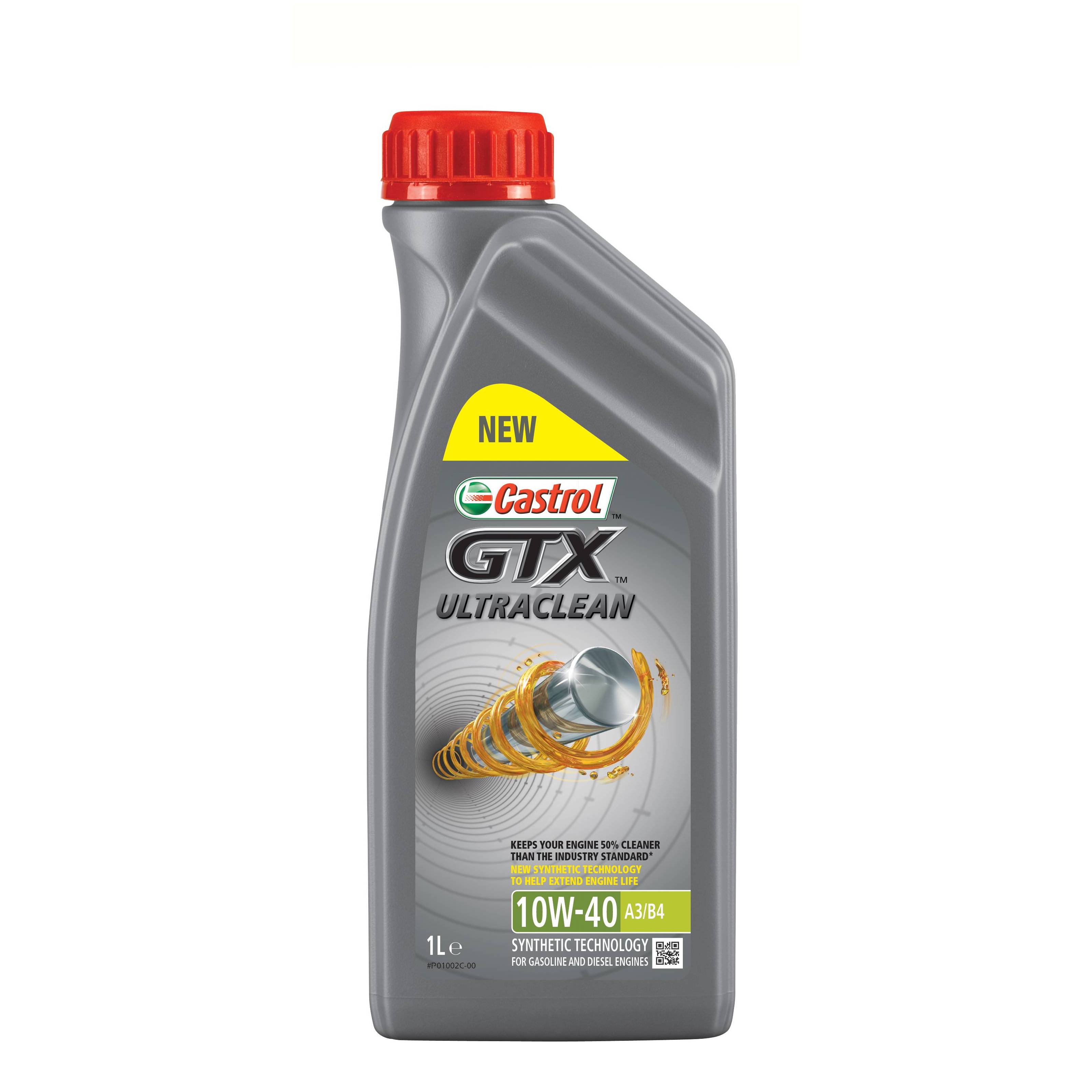 10W40 A3/B4 Castrol GTX ULTRACLEAN 1л от магазина Лубриком