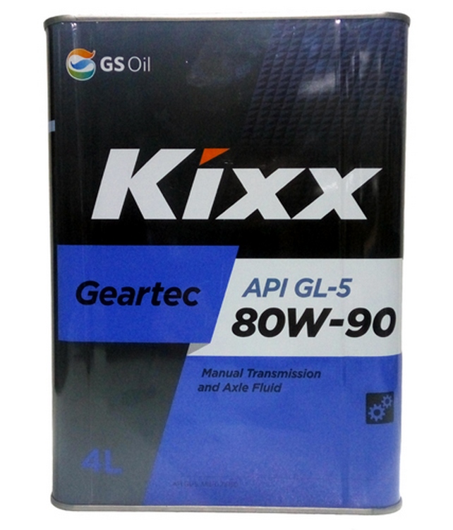 80W90 GL-5 KIXX GEARTEC 4л от магазина Лубриком