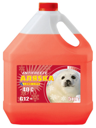 Антифриз АЛЯSКА Long Life G12+ красный Карбоксилатный -40C 5кг от магазина Лубриком
