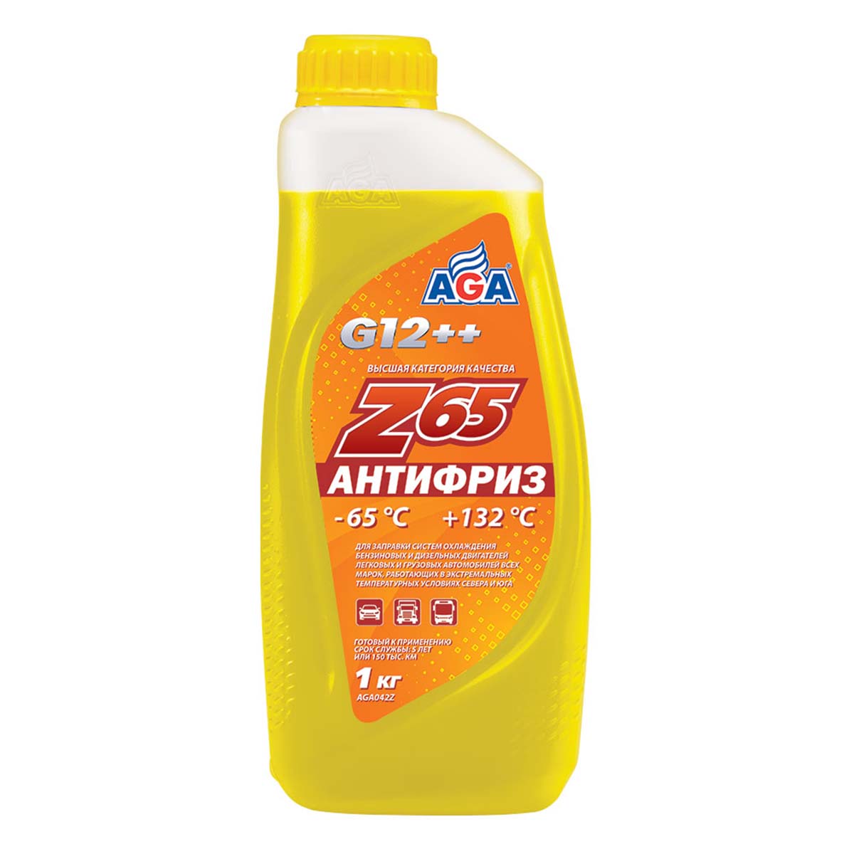 042ZAGA Антифриз Z65 1кг желтый (-65С) G12++ от магазина Лубриком