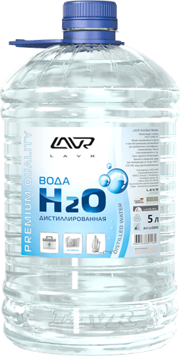 5003 Вода дистиллированная LAVR 5л от магазина Лубриком