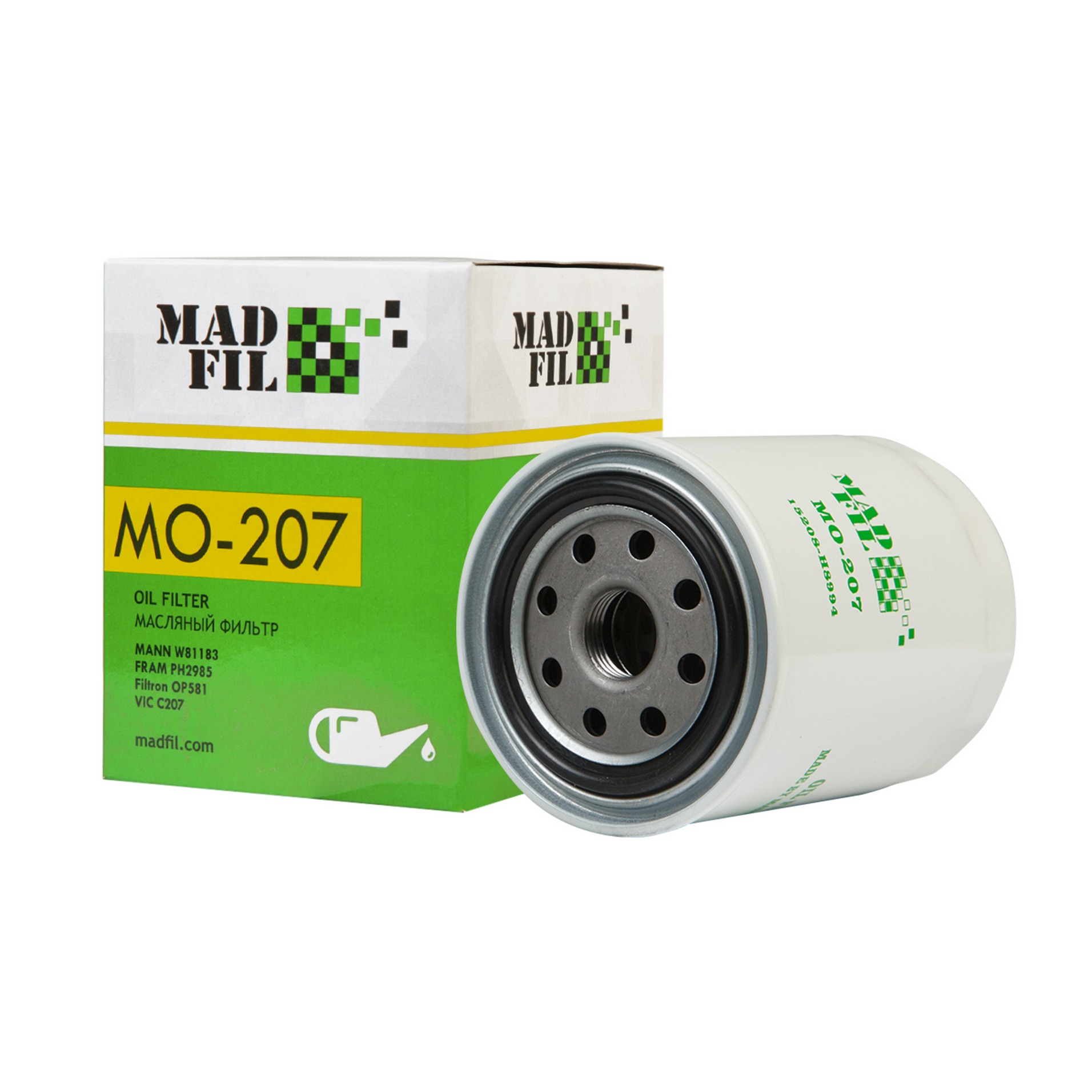 MO-207/C-207 Фильтр масляный (15208-H8994) MADFIL от магазина Лубриком